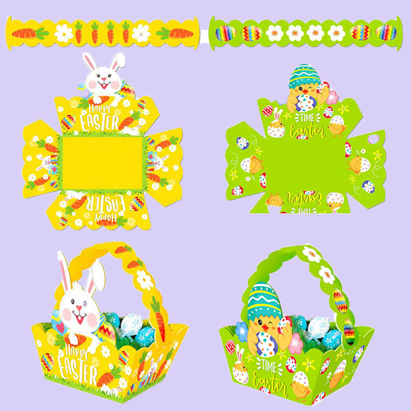 6 Easter Cards for Children's Easter Basket, Decorative, T
