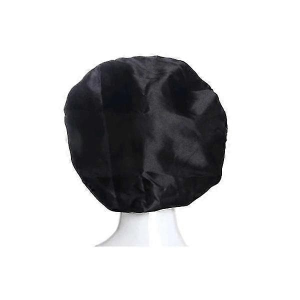 Satin Sovehette - Svart, One Size