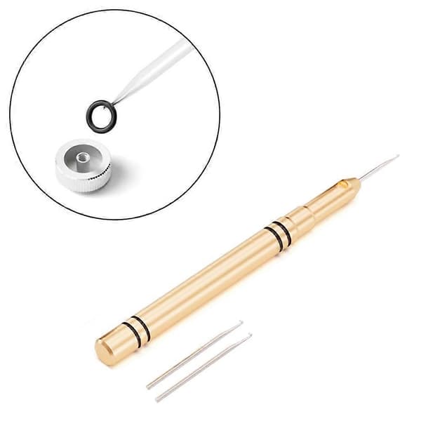Repair tool for removing the waterproof ring on the watch crown with replaceable hook, watch maintenance tool