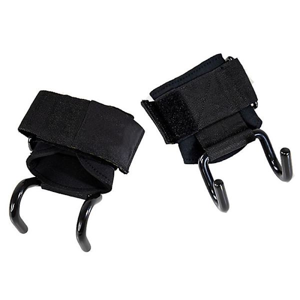 Weightlifting Hooks Heavy Duty Wrist Wraps Workout Pull Straps Palm Grip Straps Black Double Row Hook Black Double Row Hook