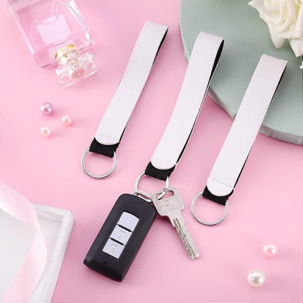 20 stk. sublimeringsemne neopren håndleddsstropper neopren armbånd nøkkelring håndleddsstropp nøkkelring for kvinner jenter