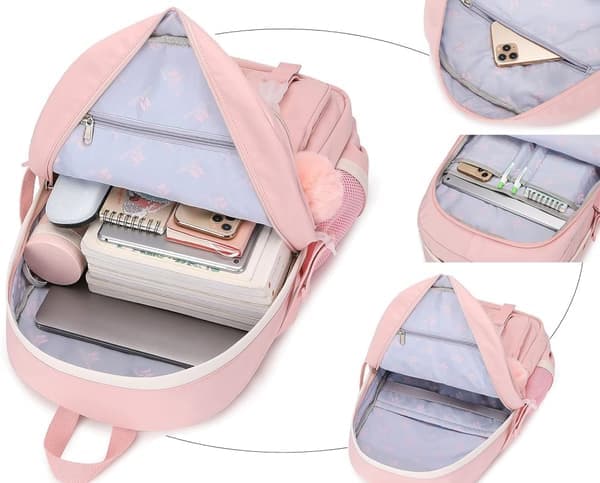 School Backpack for Schoolgirls - Cute School Bag for Elementary, Middle, and High School