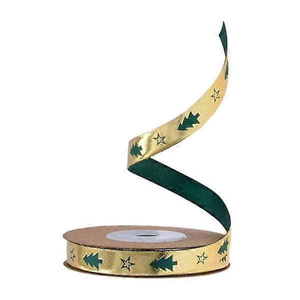Christmas Ribbon Versatile Decorative Christmas Pattern Gift Ribbon Style B