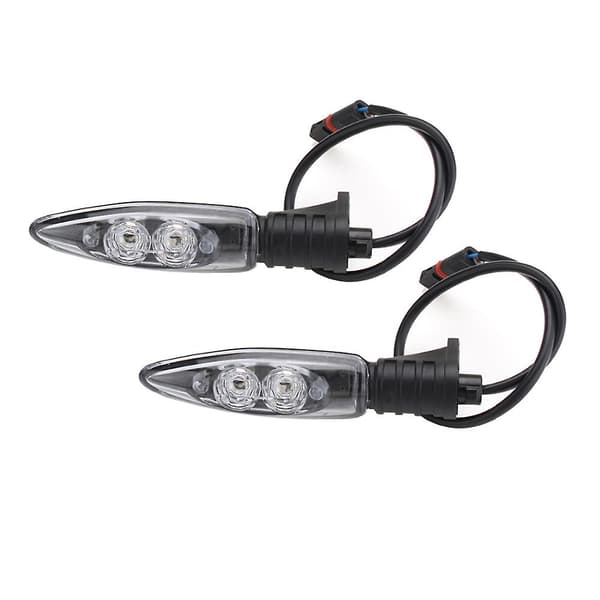 Et par LED-forlygteblinklys til motorcykel (gult lys)