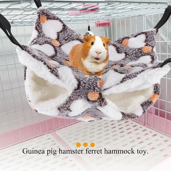 Large Hammock for Rats, Guinea Pigs, and Ferrets - Hanging Bed for Small Animals