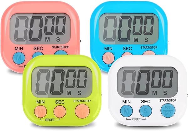Størrelse: 7*6.2*2cm en magnetisk timer med høj alarm til børn, farverig
