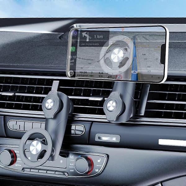 Roterende magnetisk biltelefonholder til bilens luftventil mobiltelefonnavigationsbeslag