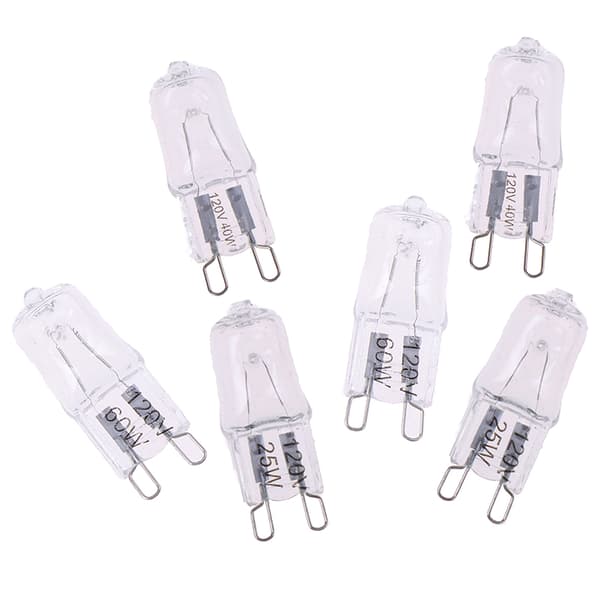 10 stk G9-stift Halogen 120V 25W 40W 60W Glødelampe JCD G9 40W