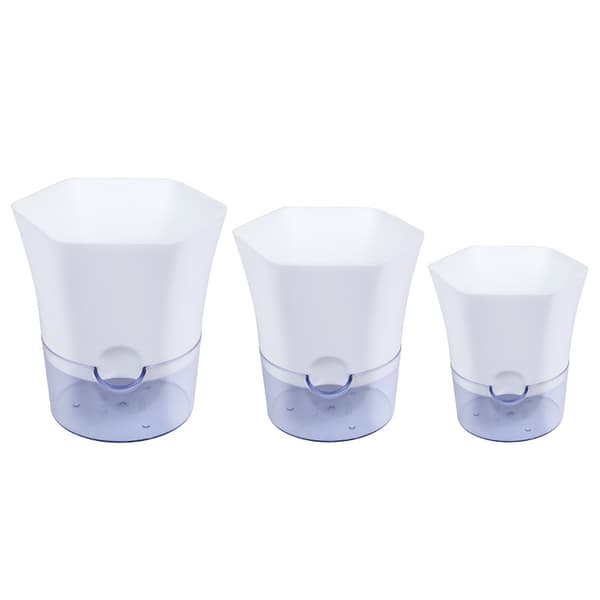 Self-watering flower pot, self-watering transparent bottom Small Små