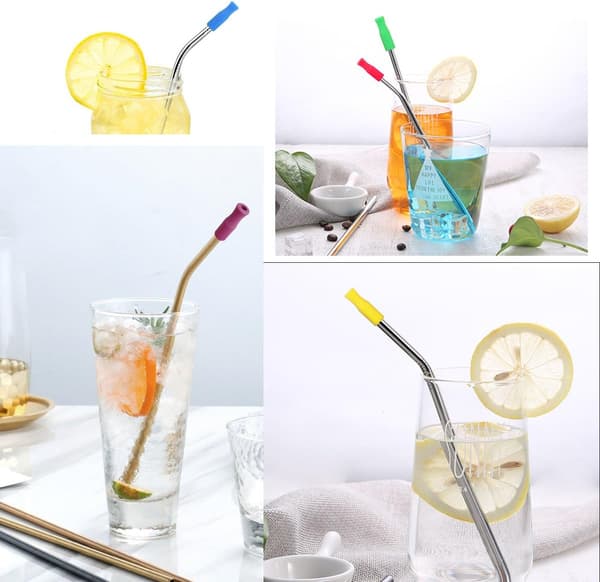 50 stk. silikonemundstykker, genanvendelige flerfarvede silikone-party-A