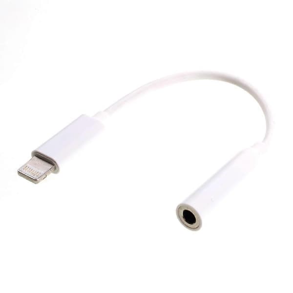 Lightning til 3,5 mm hun hovedtelefonadapterkabel til iPhone 7/7 Plus, understøtter IOS10.3