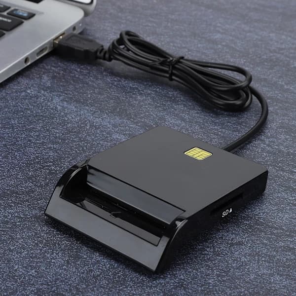 USB 2.0 Multifunksjonell Smartkortleser for M2 / MS / Bank / ID / SIM-minne / CAC-kort