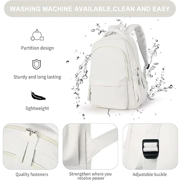 Laptop Backpack, Waterproof Laptop Backpack with 18-inch USB Charging School Bag【PL】