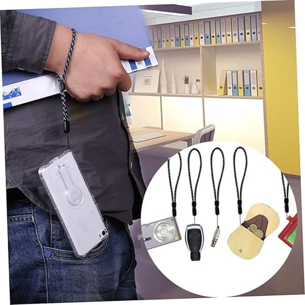2 stk - håndleddsstropper - mobiltelefonstropper - multifunksjonelle stropper - justerbare stropper - kamerastropper - tykke stropper
