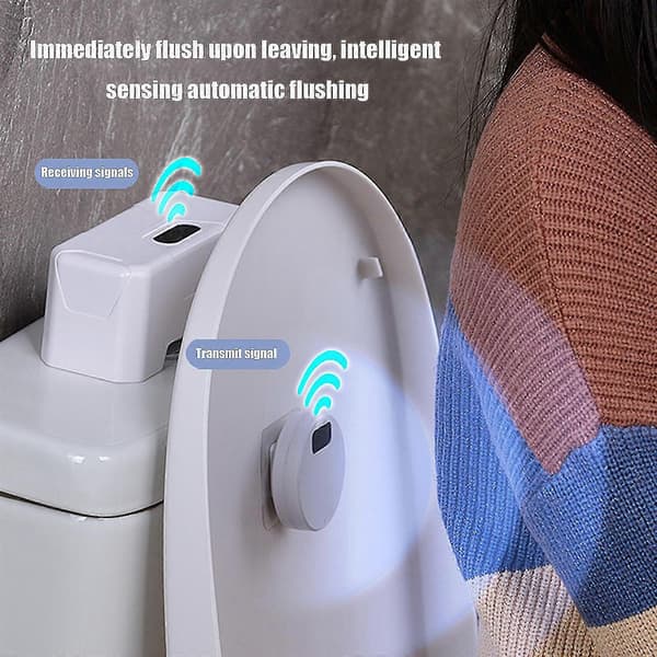 Automatisk toiletskylning til køkken og restaurant, berøringsfri toiletskylningssæt med infrarød sensor, vandtæt design