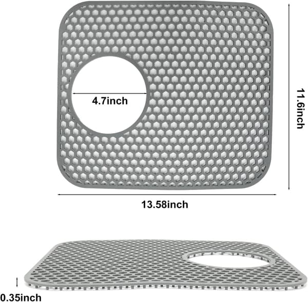 2-pack Silikon Diskbänksmatta Vikbar Halksäker Köksdiskbänksmatta Badrum