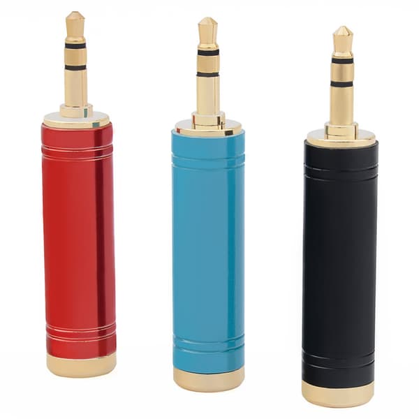 Full Copper 3.5 Turn 6.5 mm Audio Adapter Headphone Microphone Speaker Jum
