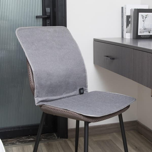 Heating Pad Office Chair Cushion 43x90cm with USB Cable Fast Heating Electric Winter Warm Adjustable Grey Grey
