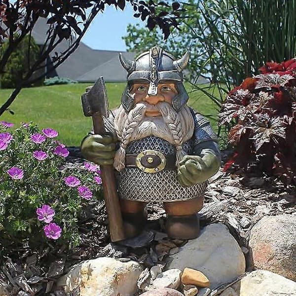 Statue Modell Bred Bruk Levende Harpiks Øks Soldatform Statue Display for Hage B B