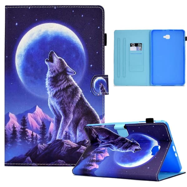 Sytt surfplateetui for Samsung Galaxy Tab A 10.1 2016 T580 [DB] Night Wolf Night Wolf