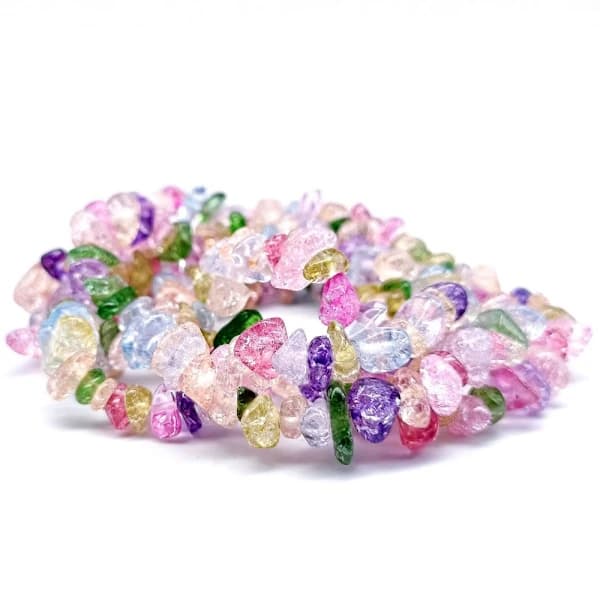 Chip Stone Necklace Natural Crystal Beads Chain