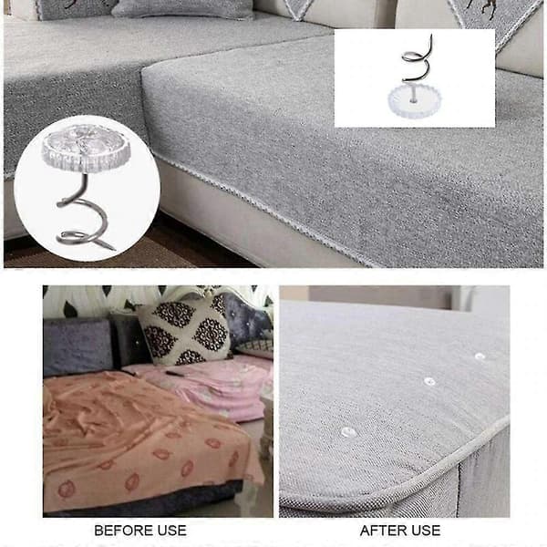 DB 50 stk Møbelstift Hovedfôringsstift Klare Hoder Twist Seng Stoff Sofa Stol