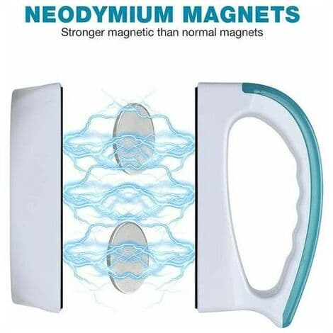 Magnetic Aquarium Glass Cleaner - Floating Aquarium Magnet Cleaning Equipment Algae Scraper Kit (S)