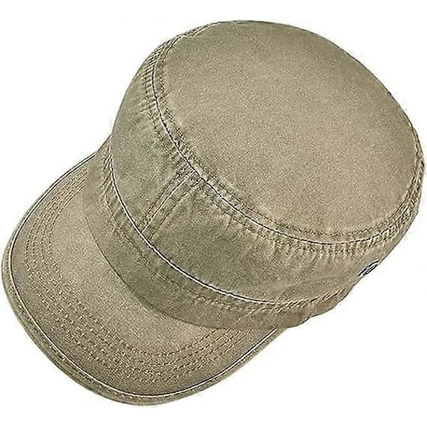 Washed Cotton Military Cap Cadet Army Cap Unique Design UV