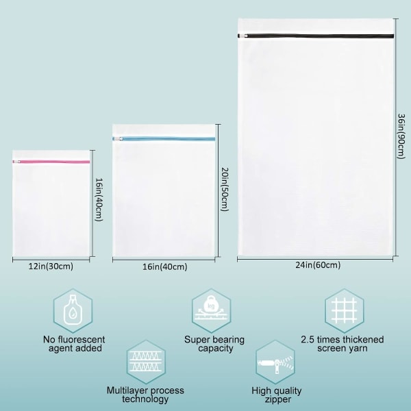 3-delat set mesh (en extra stor 24 X 36\"