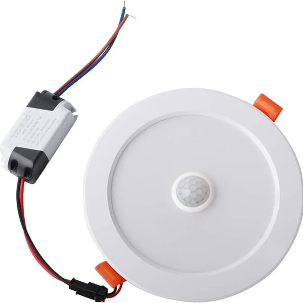 LED-innfelt spotlight, LED-innfelt spotlight, 12W, varmhvit, 3000K, menneskekropp,
