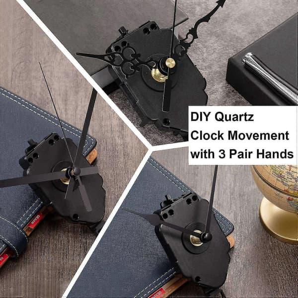 Quartz Pendulum Trigger Movement Chime Music Box Complete Pendulum Clock Kit with Spades, Fan -Ax