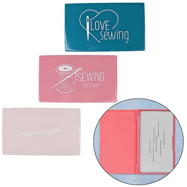 Magnetic Needle Storage Box Sewing Needle Storage Case Pink Pink