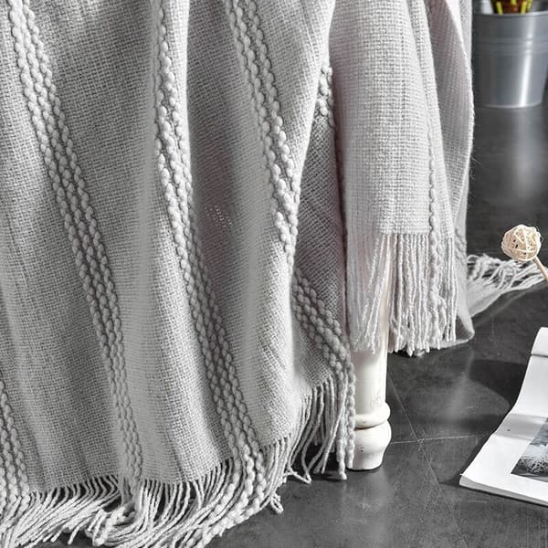 Hjem Sengetøy Duskete Teppe Sofa Sengeteppe Kontorteppe Reiseplaid Piknikteppe Fire Sesonger-Rosa