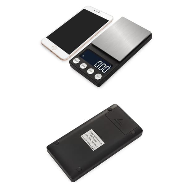 Jewelry Scale 50g/0.001g for Valuation and Analysis - Portable Battery-Powered Pocket Scale with Multi-Unit g/oz/ozt/dwt/ct/gn, Compact Silver