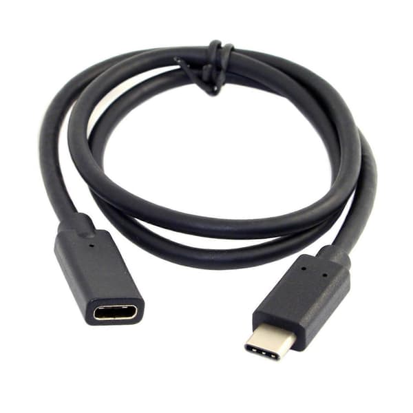 0,6 m USB-C USB 3.1 Type-C Hane till Type-C Hona Förlängningsdatakabel för Macbook Mobiltelefon
