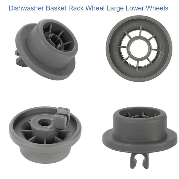 Dishwasher Lower Basket Wheel Replacement - 8-Pack, Compatible with Bosch and Siemens Dishwashers