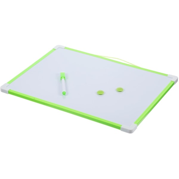 1 set dubbelsidig whiteboardtavla raderbar meddelandetavla för hemmakontor (40X30X1CM, grön)