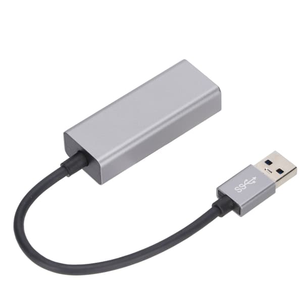 USB 3.0 Ethernet-adapter Aluminium Kablet Gigabit Ethernet Nettverksadapter Kompatibel med Switch Notebook PC