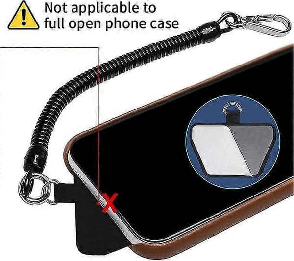 Phone Necklace with Patch: Universal Stretchy Lanyard [DB]