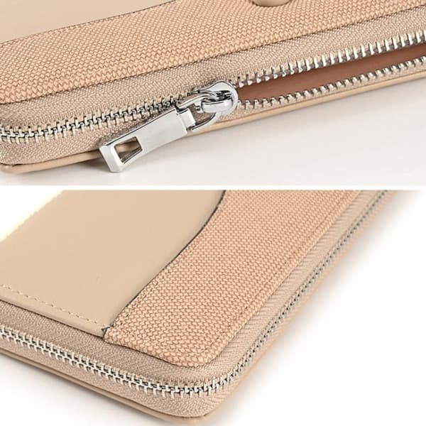 Damepung lang lynlås clutch stor kapacitet telefonpung