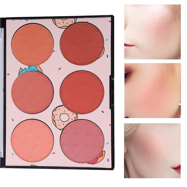 6 Colors Face Makeup Blush Long-lasting Waterproof Sweat-proof Cosmetics N01#
