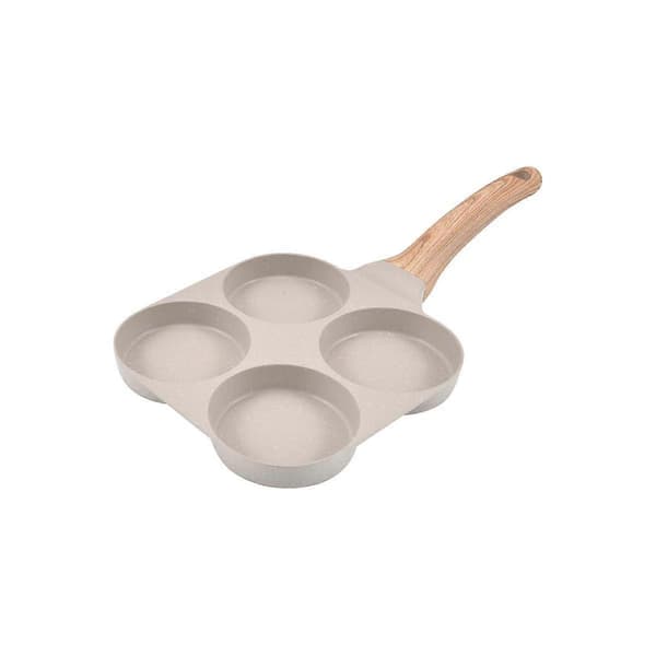 Egg Pan Omelette Pan, 4-Cup Egg Frying Pan, Egg Cooker Pan Egg Frying Pan for Breakfast, Pancake, Plett