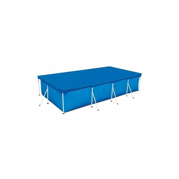 Rectangular Tubular Pool Cover, Bubble Cover for Tubular Pools - Blue (220 x 150 cm)