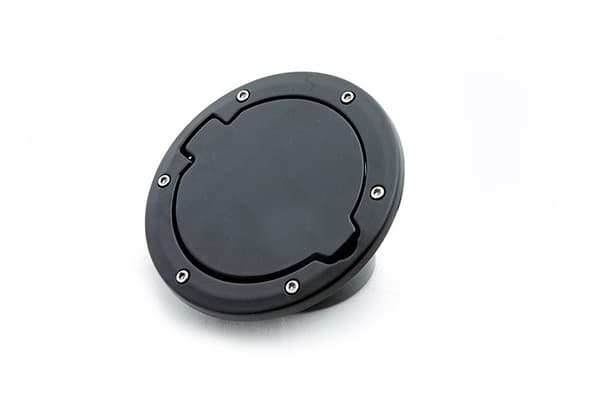2 stk. brændstoftankdæksel i aluminiumslegering til Jeep Wrangler 07-16, sort