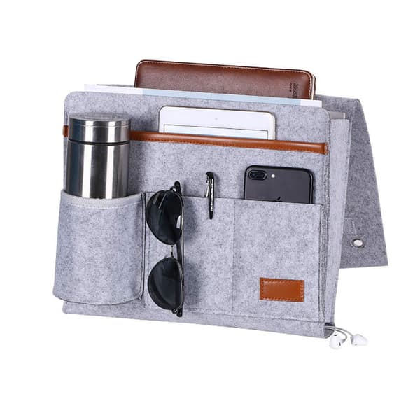 Sofa Armrest Organizer, Non-Slip Armchair Storage Bag with 5 Pockets