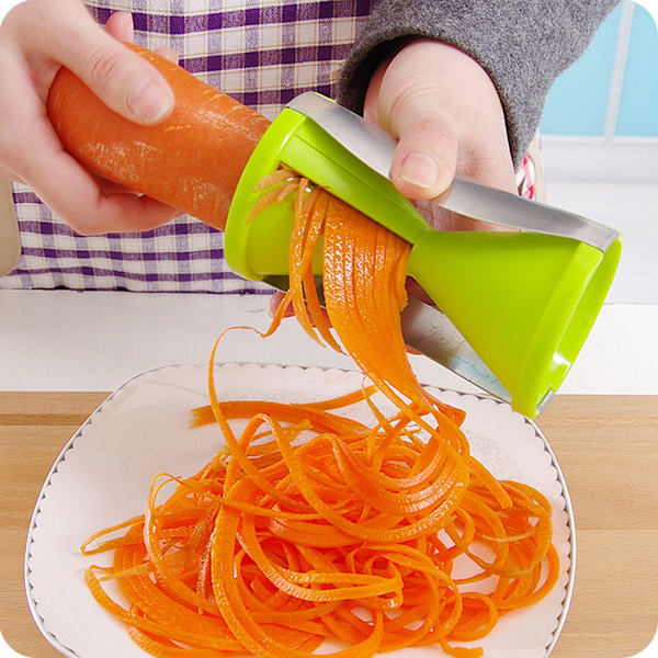 Vegetable Grater Handheld Spiral Vegetable Grater Fruit Vegetable Cutter Multifunction Save Time Kitchen Manual Shredding Tool