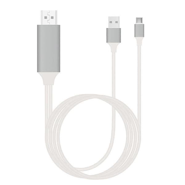 Type-c til -kompatibel adapterkabel 4k 30hz højopløsningskabel samme skærmkabel USB-opladning ca.