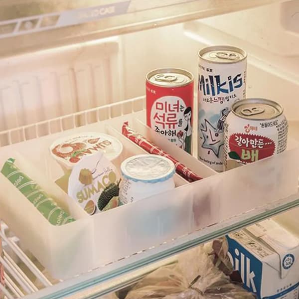Desktop Cosmetics Organizer, Drawer Organizer, Storage Box Without Lid, Refrigerator Storage Tray, 20x 10x 4cm