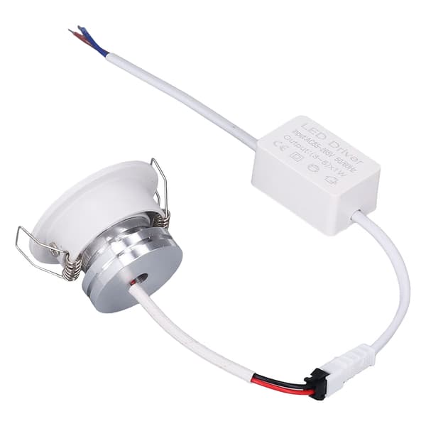 LED Recessed Spot Mini Adjustable Angle Aluminum Recessed Ceiling Light White 85‑265V Cool White 6000K