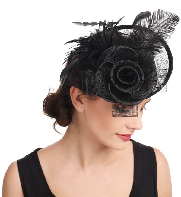 Blomsterfjær Hårbånd Fascinator Bryllupshodeplagg Damekonkurranse